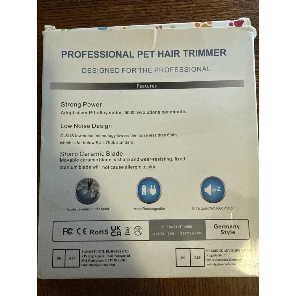 PET CLIPPERS Professional Heavy Duty Trimmer Dog Grooming Kit Thick Hair Trimmer